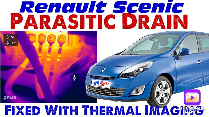 Detecting parasitic drain on a Renault Scenic using a FLIR one pro thermal imaging camera & iphone