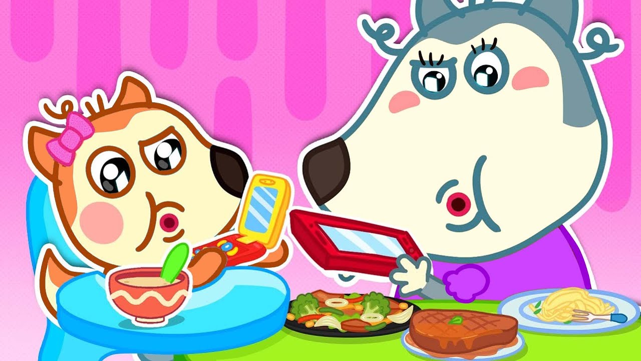Why Does Everyone Have to Use Their Phone While Eating?📵Wolfoo Hates Phones | Wolfoo Candy Toon