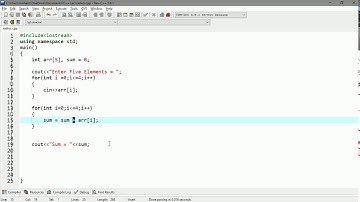 Lecture #4 Sum of Array Elements  | C++ Programming Tutorials in Urdu