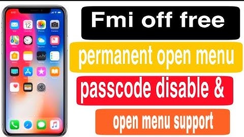 FREE FMI Off Permanent iPhone 6s to x support/Disabled open Menu Token reading Tool