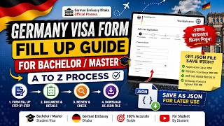 জার্মানি স্টুডেন্ট ভিসা ফর্ম পূরণ A to Z | Germany Student Visa Form Fill Up Bangla 2026