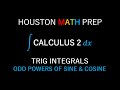 Quiz on Integrating Powers of Sine and Cosine