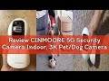 Review CINMOORE 5G Security Camera Indoor, 3K Pet/Dog Camera with Speaker/Phone App, PTZ WiFi Baby M
