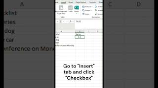 Excel Pro Tip - Create Checklists in Seconds #excel #spreadsheetmagic #exceltips