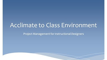 Instructional Design for Project Management