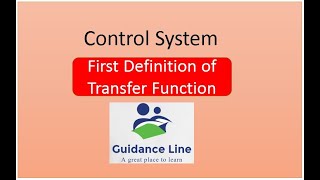 First Definition of Transfer Function
