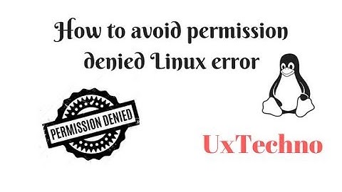 How to fix permission denied Linux error