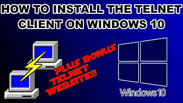 How can I install the Telnet client in Windows 10 #Install #Telnet #Client #Windows10