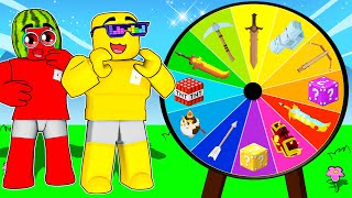 SPIN the WHEEL of OVERPOWERED WEAPONS in Roblox Bedwars