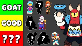 TIER LIST with ALL POWER LEAGUE SKINS in BRAWL STARS