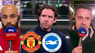 Man United vs Brighton 4-2 Mbeumo On Fire 🔥Gary Neville Crazy Reaction & Post Match Analysis