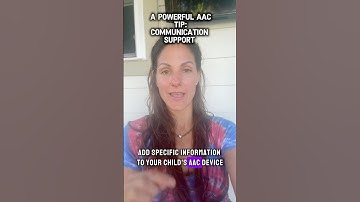 A powerful AAC tip.  Communication is freedom #aac #autism