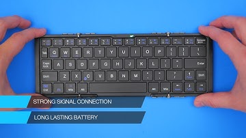 ZAAP Trifold-Pro Bluetooth Foldable/Ultra Slim Keyboard (Black) - Unboxing & Review