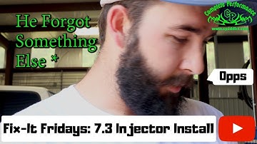 Fix-it Fridays: 7.3 Powerstroke Injector Install With a Fatal Error!!!