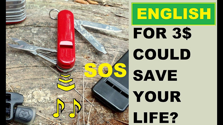 Survival Whistle,Add one to your Gear.Victorinox Classic Whistle(EN).