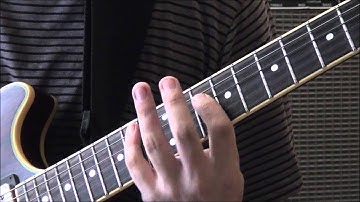 D Locrian nat 6 Scale (3 notes per string) guitar