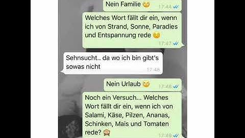 Welches Wort fällt dir ein, wenn...