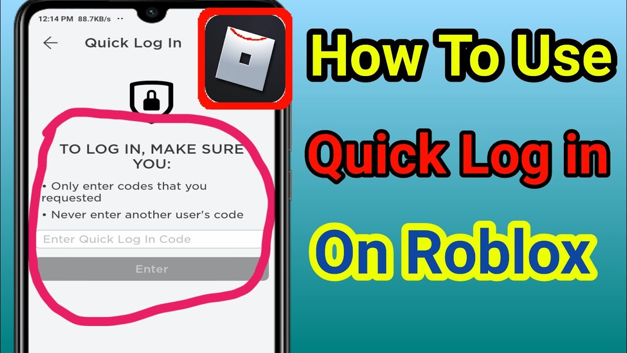How To Use Quick Login Roblox 2023