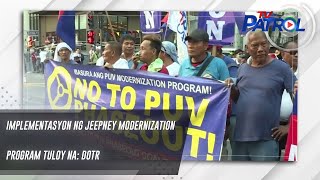 Implementasyon ng jeepney modernization program tuloy na: DOTr | TV Patrol