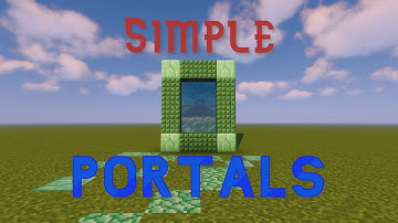 How to make SUPER SIMPLE custom portals in Minecraft 1.15