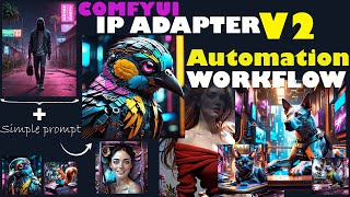 Comfy ui IP AdapterV2 style transfer workflow | How to use ComfyUI for Everything with WFautomation