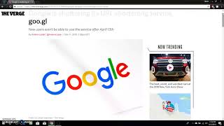Google to Shutdown Its URL Shortening Service, goo.gl