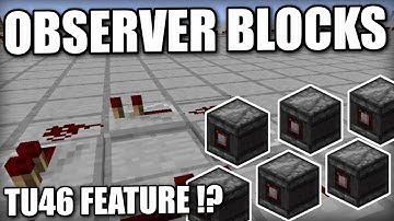 Minecraft PS4 - OBSERVER BLOCKS - TU46 FEATURE ?! Tutorial (  XBOX / PS3 / WII U )