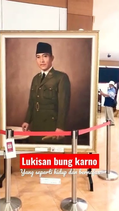 Lukisan Bung Karno yang seperti hidup dan bernafas. #traveling #makambungkarno #lukisanbungkarno