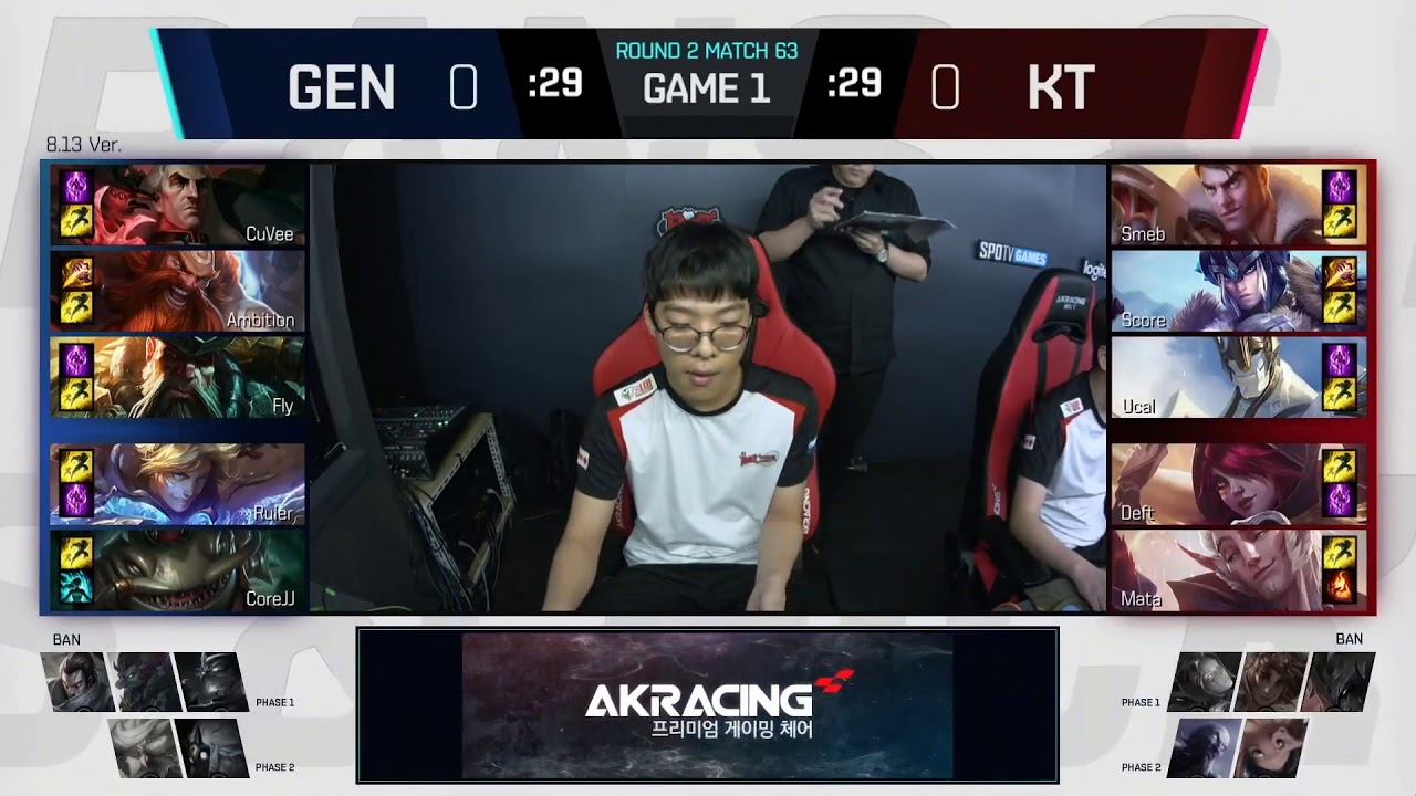 GEN vs. KT - Игра 1 Неделя 6 | LCK Summer 2018 Split