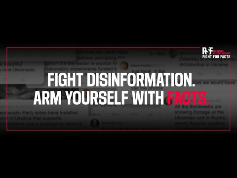 “Fight disinformation. Arm yourself with facts” – RSF unveils its new year’s end campaign video.