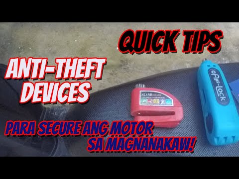 Anti-Theft Devices for Motorcycles | Quick TIPS | Disk Brake Lock Alarm | Throttle Brake Lever Lock