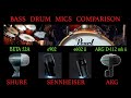 Kick Drum Mic Comparison: Sennheiser e902, e602ii, Shure Beta 52A, AKG D-112 mkii