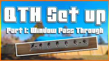 My first QTH Part 1: Window Pass Through Installation | Ham Radio