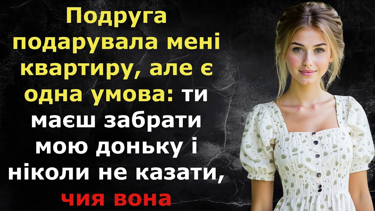 Подруга подарувала мені квартиру, але є одна умова: ти маєш забрати мою доньку | Історія з Життя