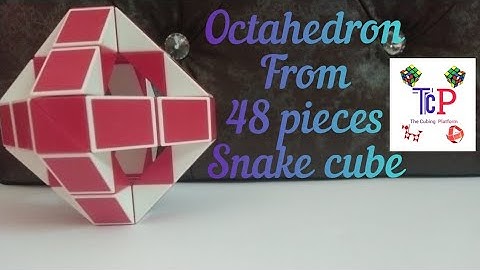 How to make Octahedron from 48 pieces snake cube| Octahedron| snake cube| The Cubing Platform
