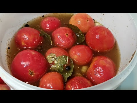 🍅🍲БОЧКОВЫЕ ПОМИДОРЫ НА ЗИМУ. Самые  ВКУСНЫЕ ПОМИДОРЫ. 🌿Легкий рецепт.🍅🍅🍅