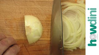 How to thinly slice an onion