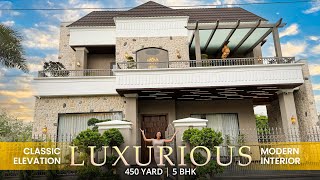 Inside a 450 Yard Classic Elevation with Modern Interior Luxury House Design in Punjab Ludhiana