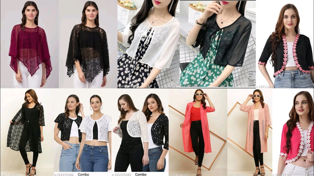 DIFFERENT TYPES OF WOMEN'S JACKET SRUG COLLECTION ✨