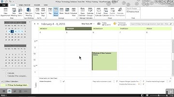 Microsoft Outlook 2013 Tutorial | Connecting SharePoint Calendars To Outlook