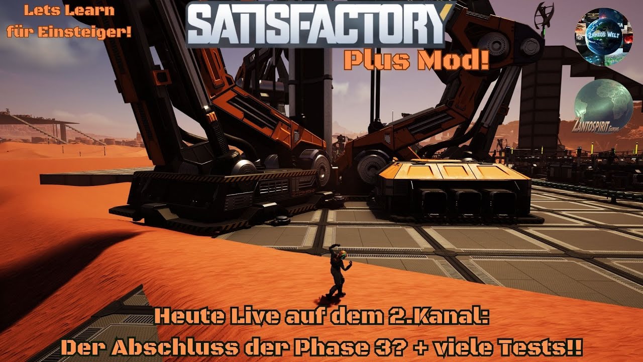 Satisfactory Plus! Abschluss Phase 3? und viele Tests!  🏭🚀🌍 / Live Deutsch