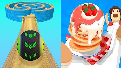 Going Balls 🥎| Pancake Run🍔- All Level Gameplay Android,iOS - NEW BIG APK UPDATE part 1