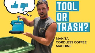 Makita Coffee Maker Review | Is it worth it? | Camping With Battery Operated Coffee Machine