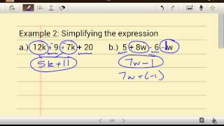 Simplifying Variable Expressions (2)