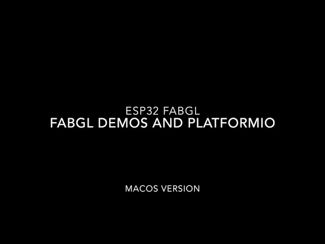 FabGL and PlatformIO - importing a demo (MacOS version)