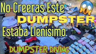♻️No Creeras ESTE DUMPSTER ESTABA LLENISIMO😱de Cosas/Lo Que Tiran en USA🇺🇲/Dumpster Diving