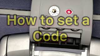 Tutorial Replacement of Samsonite luggage lock/ setting up the code