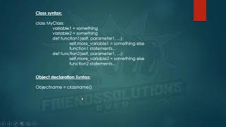Creating First Class & Object In Python(39)