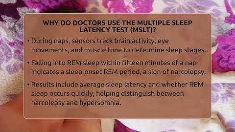 Why Do Doctors Use The Multiple Sleep Latency Test (MSLT)? - Sleep Apnea Support Network