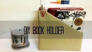 DIY Book holder. Simple DIY Book/Magazine holder which can be made using materials easily available. Enjoy the video! Don